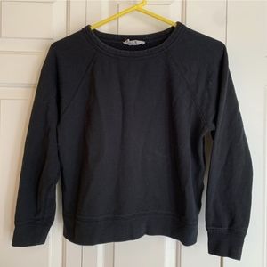 Everlane Black Lightweight French Terry Crew
